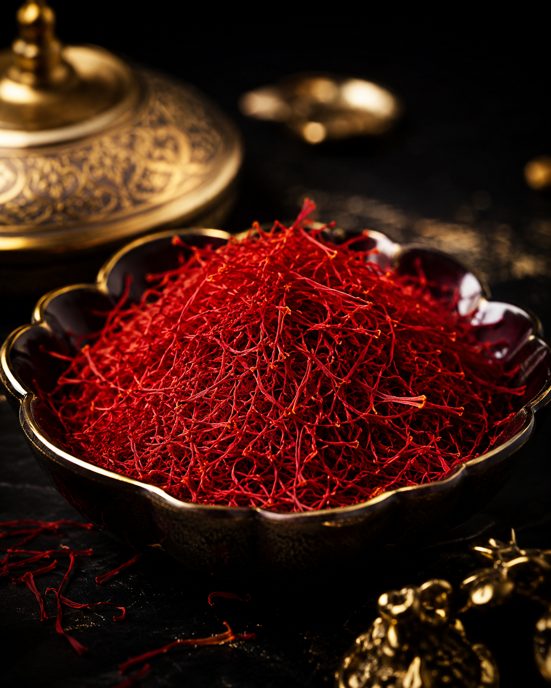 کاسه‌ای از زعفران ایرانی